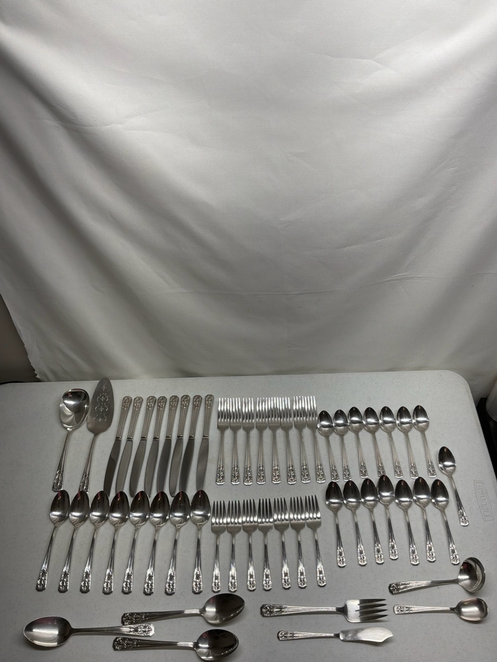 Vintage Wallace Harmony House Filigree Silver Plate AA+ Flatware 55 Pcs